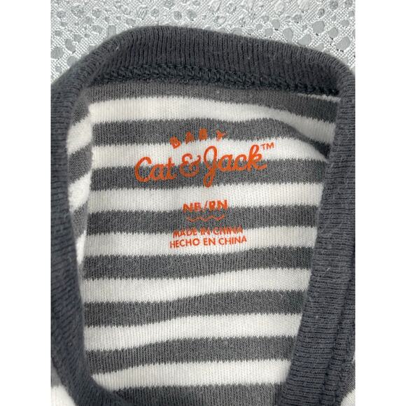 Carters Wonder Nation Cat & Jack Lot of 3 Footed One Piece Pajamas Newborn Baby - Picture 10 of 10